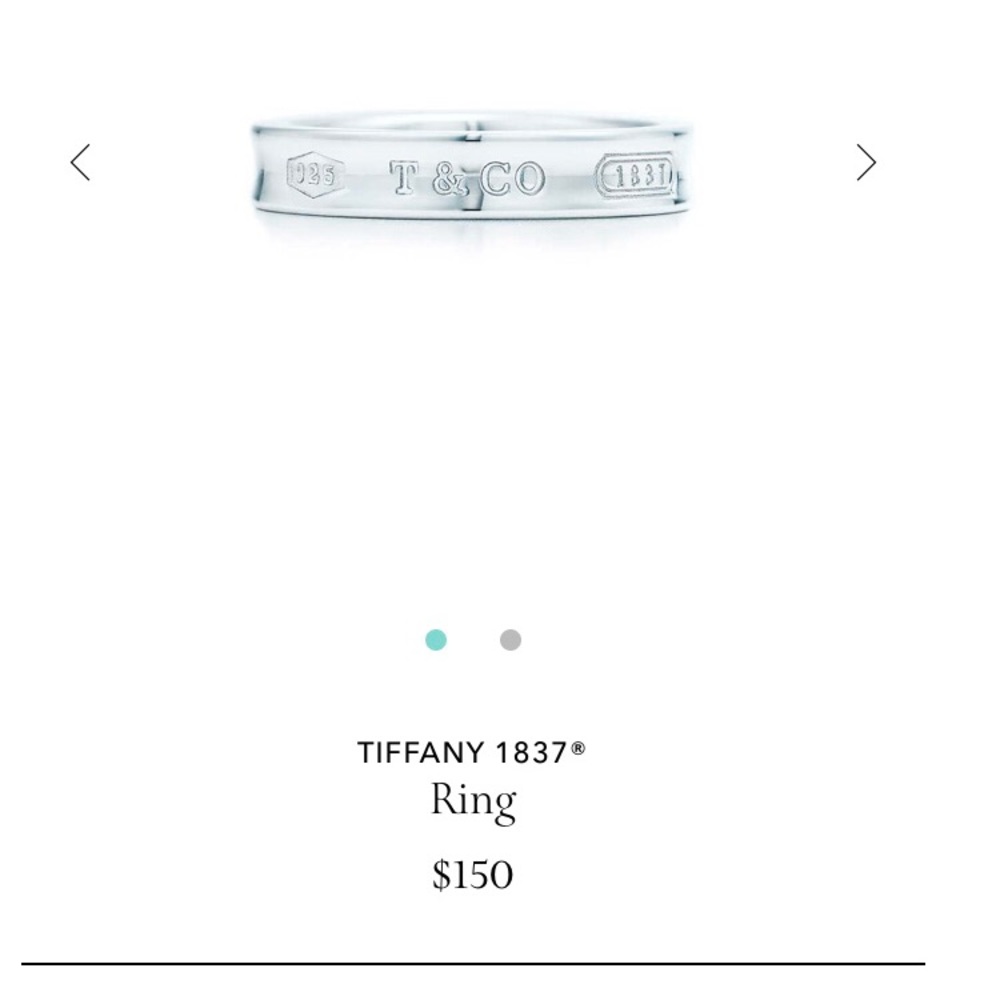 Tiffany & Co. 1837 silver ring